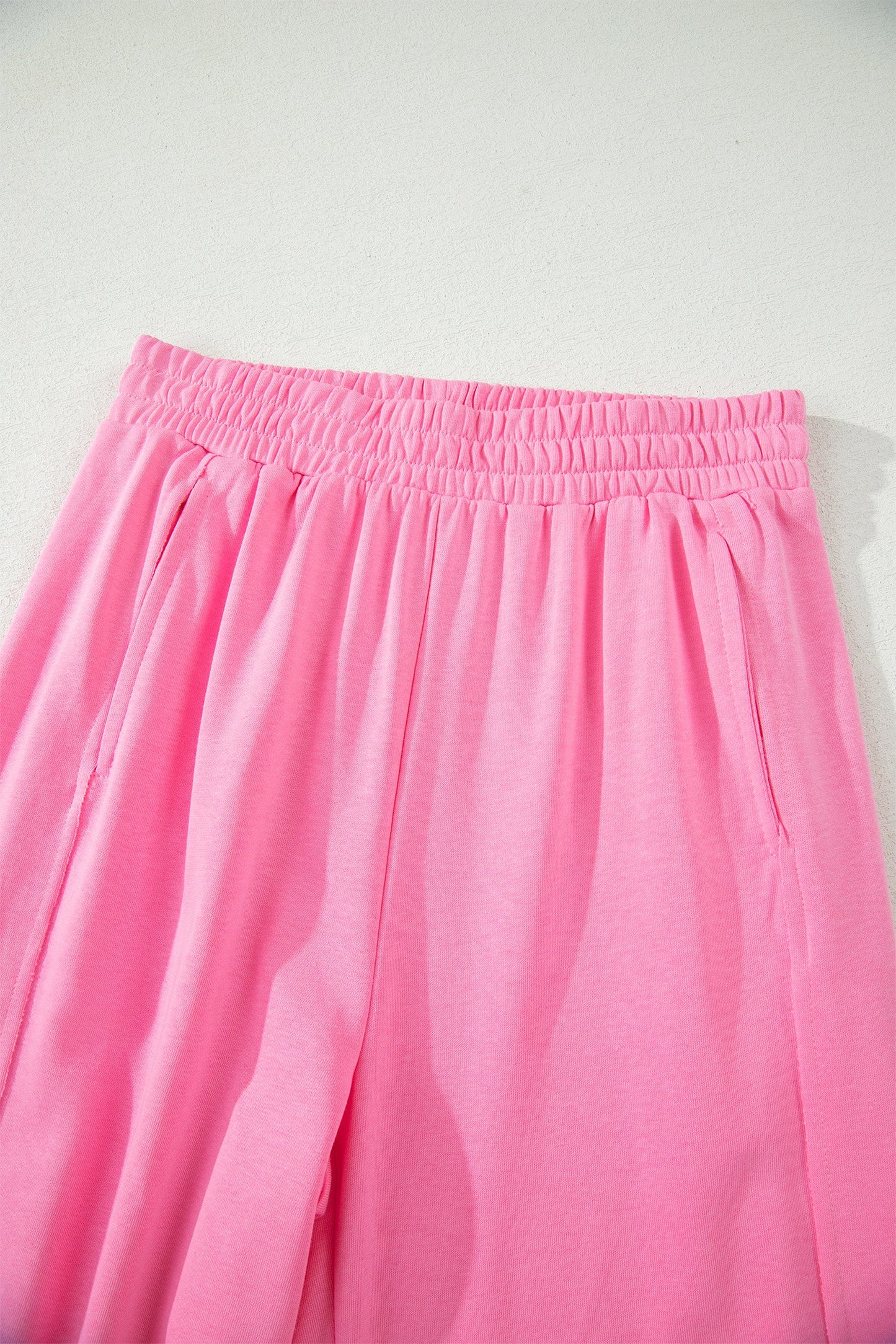 Solid Oversize Tee & Wide Leg Pants Set