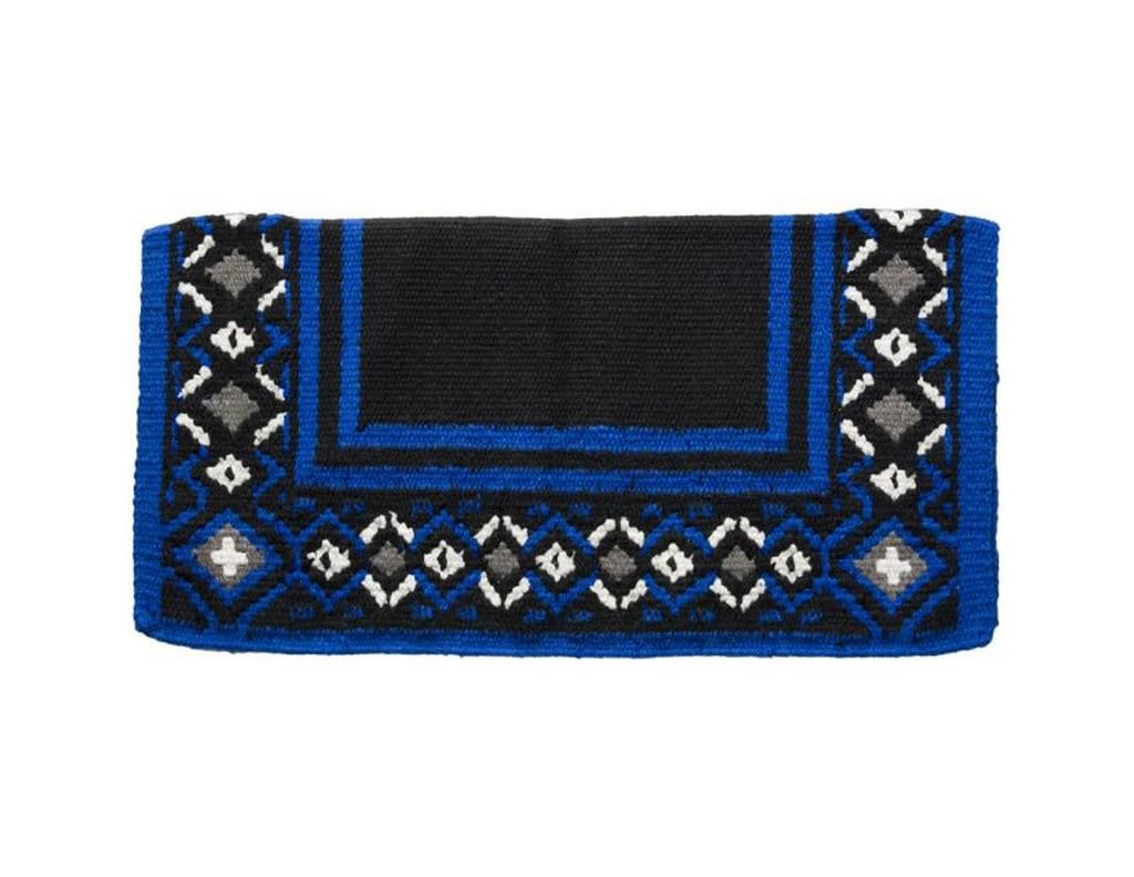 Tough 1 Diamond Design Saddle Pad Royal/Blk
