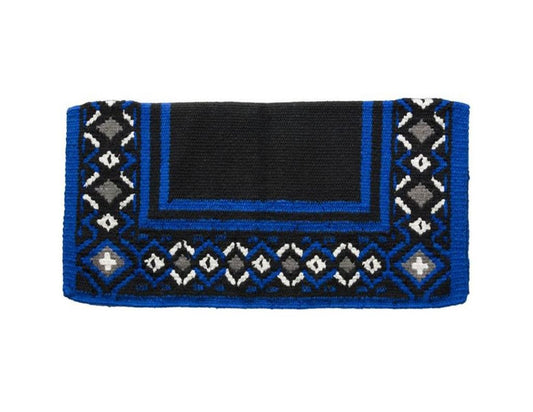 Tough 1 Diamond Design Saddle Pad Royal/Blk