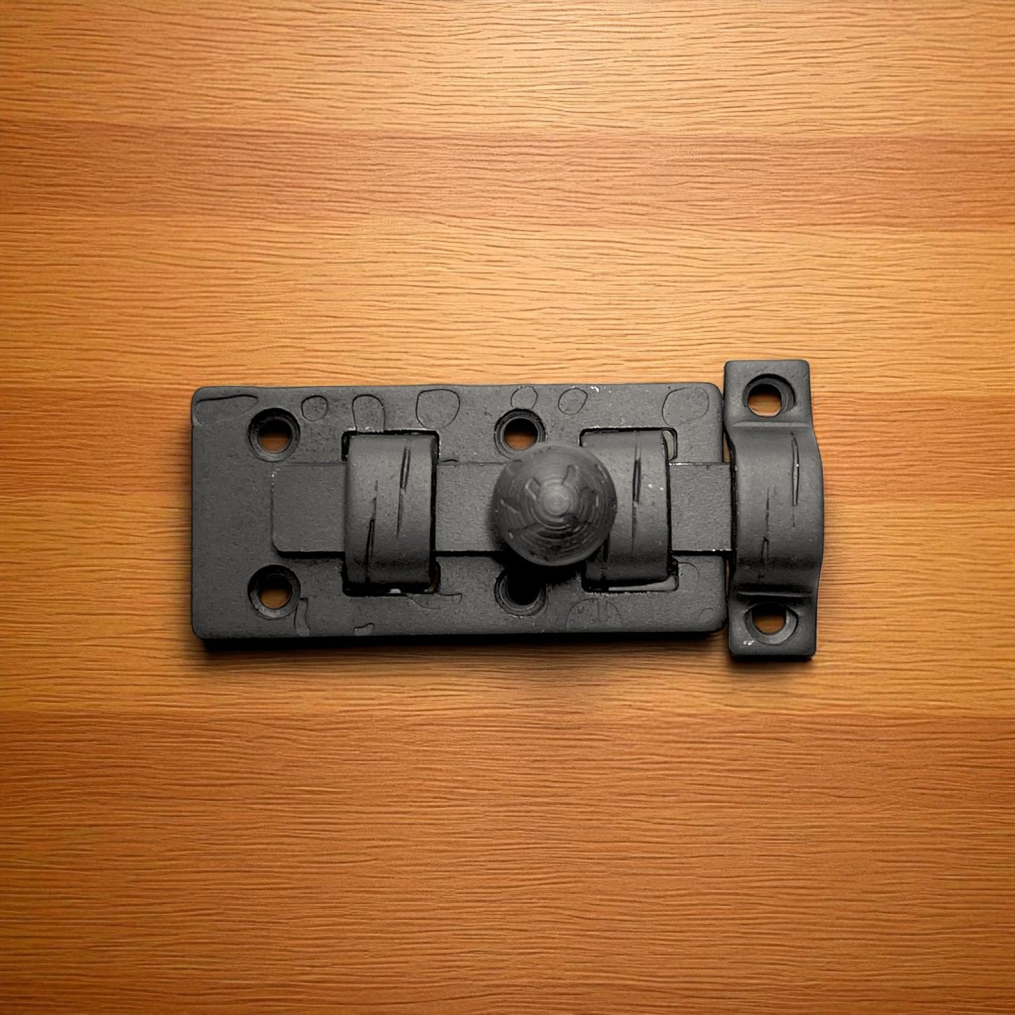 Rustic Cast Iron Slide Bolt Latch, Vintage Door Hardware Lock