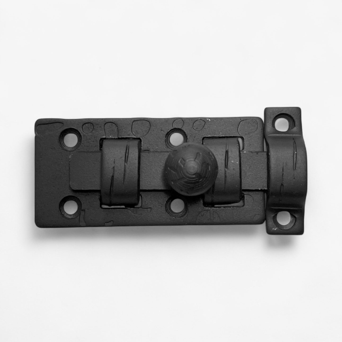 Rustic Cast Iron Slide Bolt Latch, Vintage Door Hardware Lock