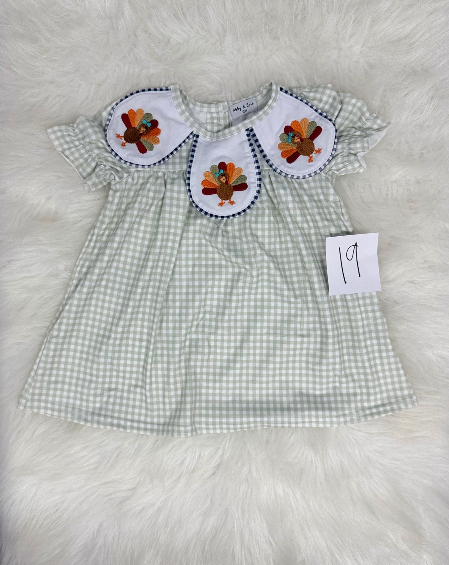 Sage Gingham Dress (#19)