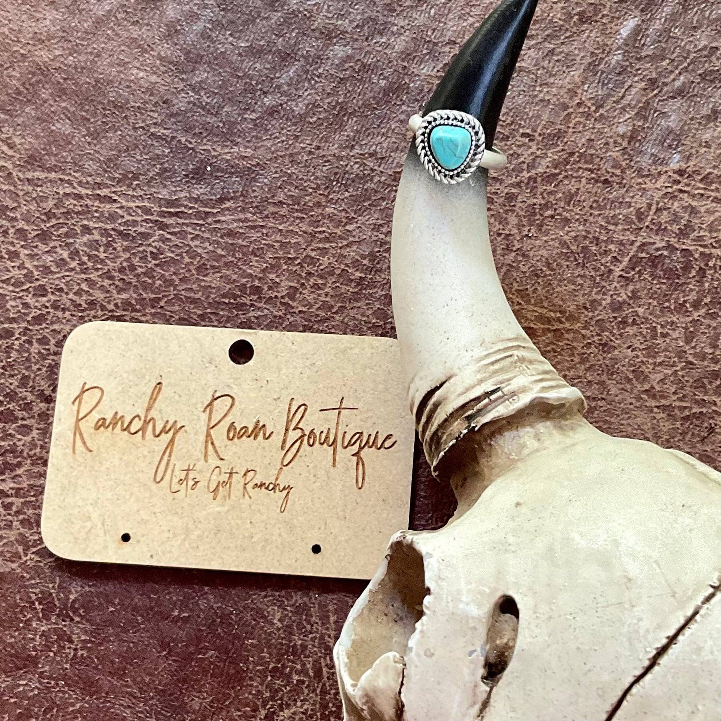 Triangle Turquoise Western Ring