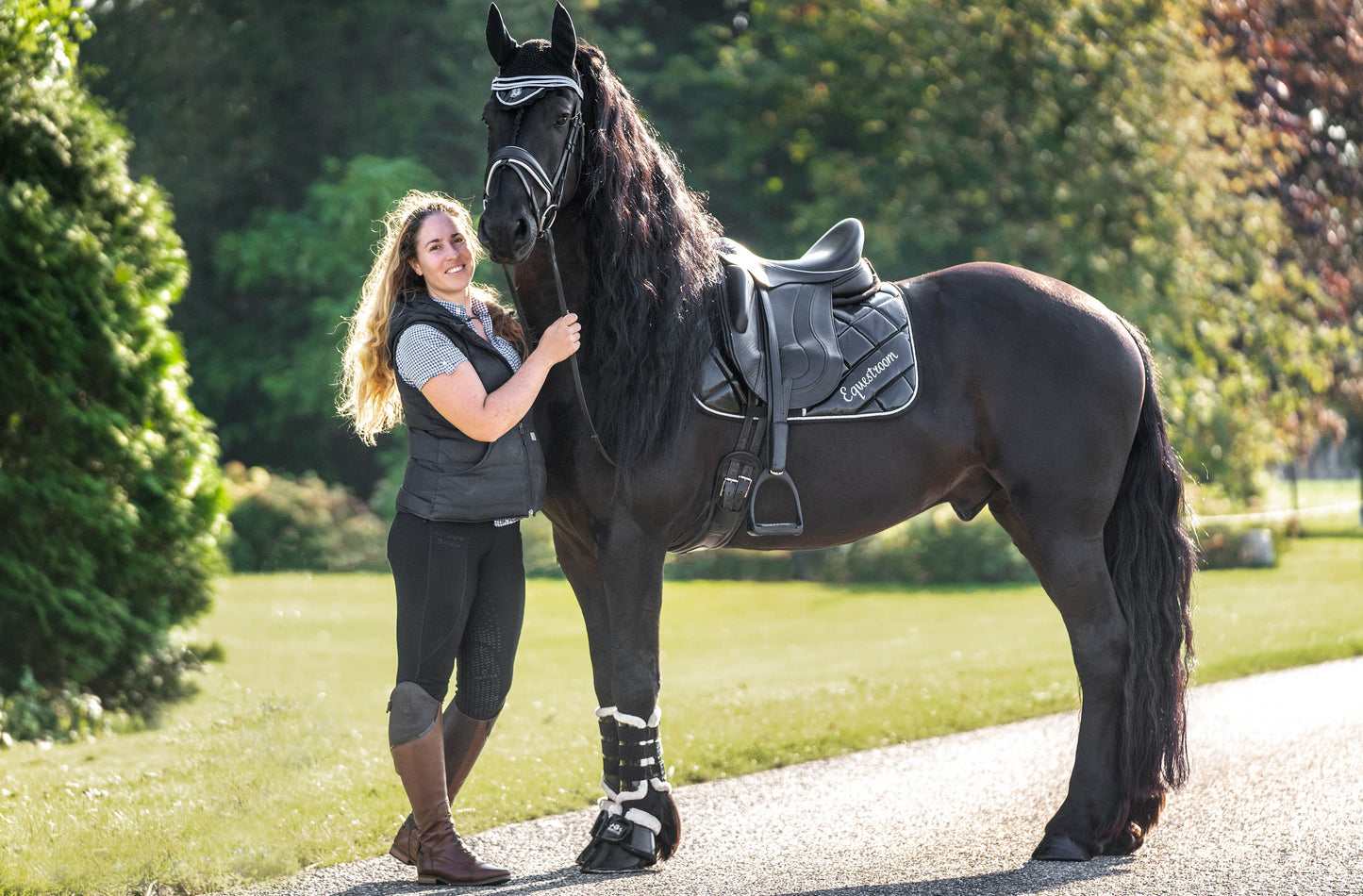 Black Ink Saddle Pad