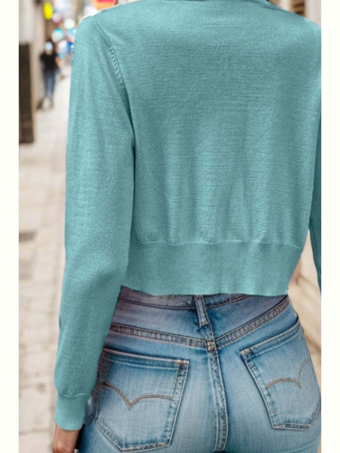 Women Button Up Long Sleeve Cardigan