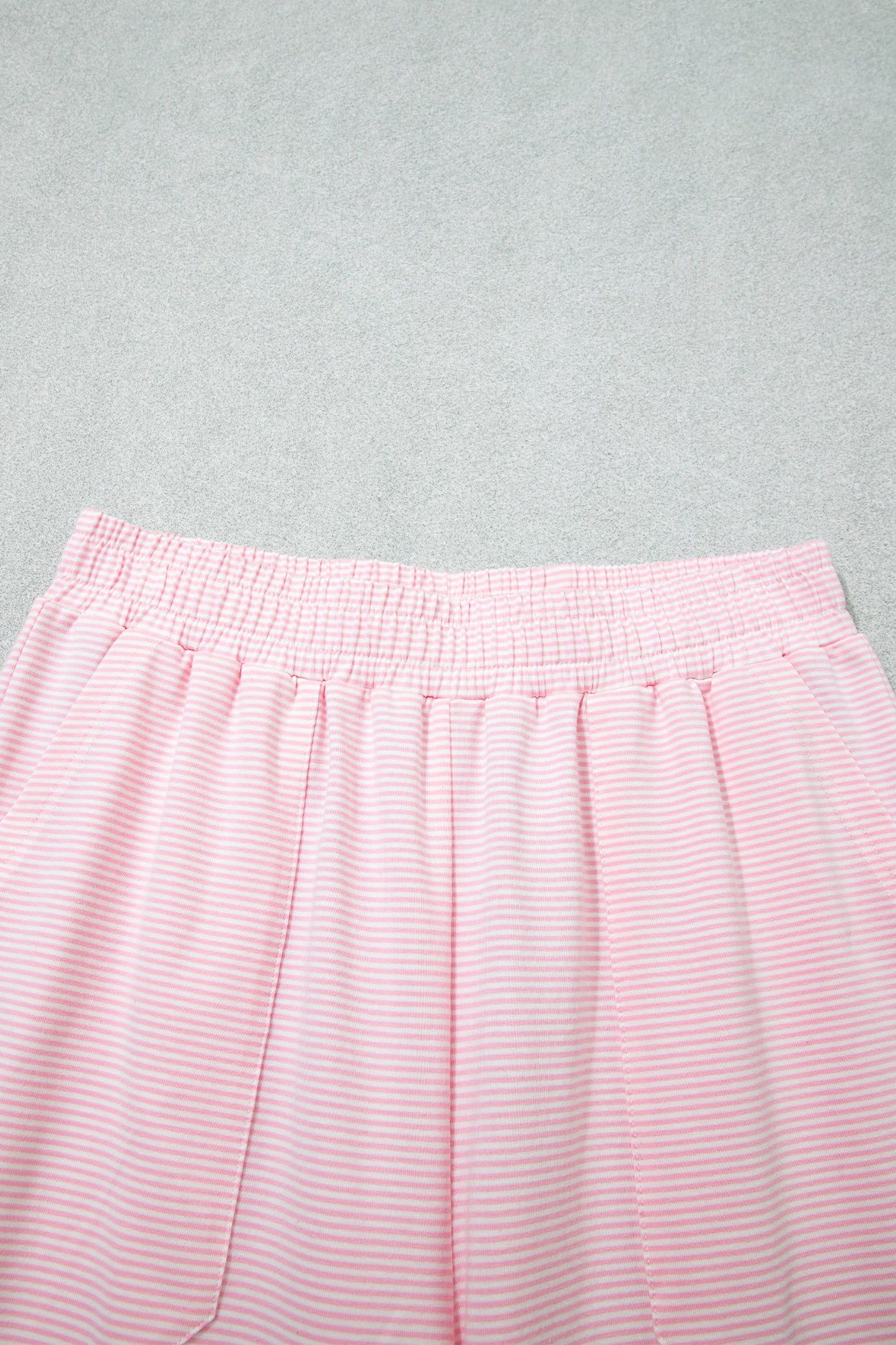 Stripe Colorblock Mock Neck Sweatshirt & Pants Set