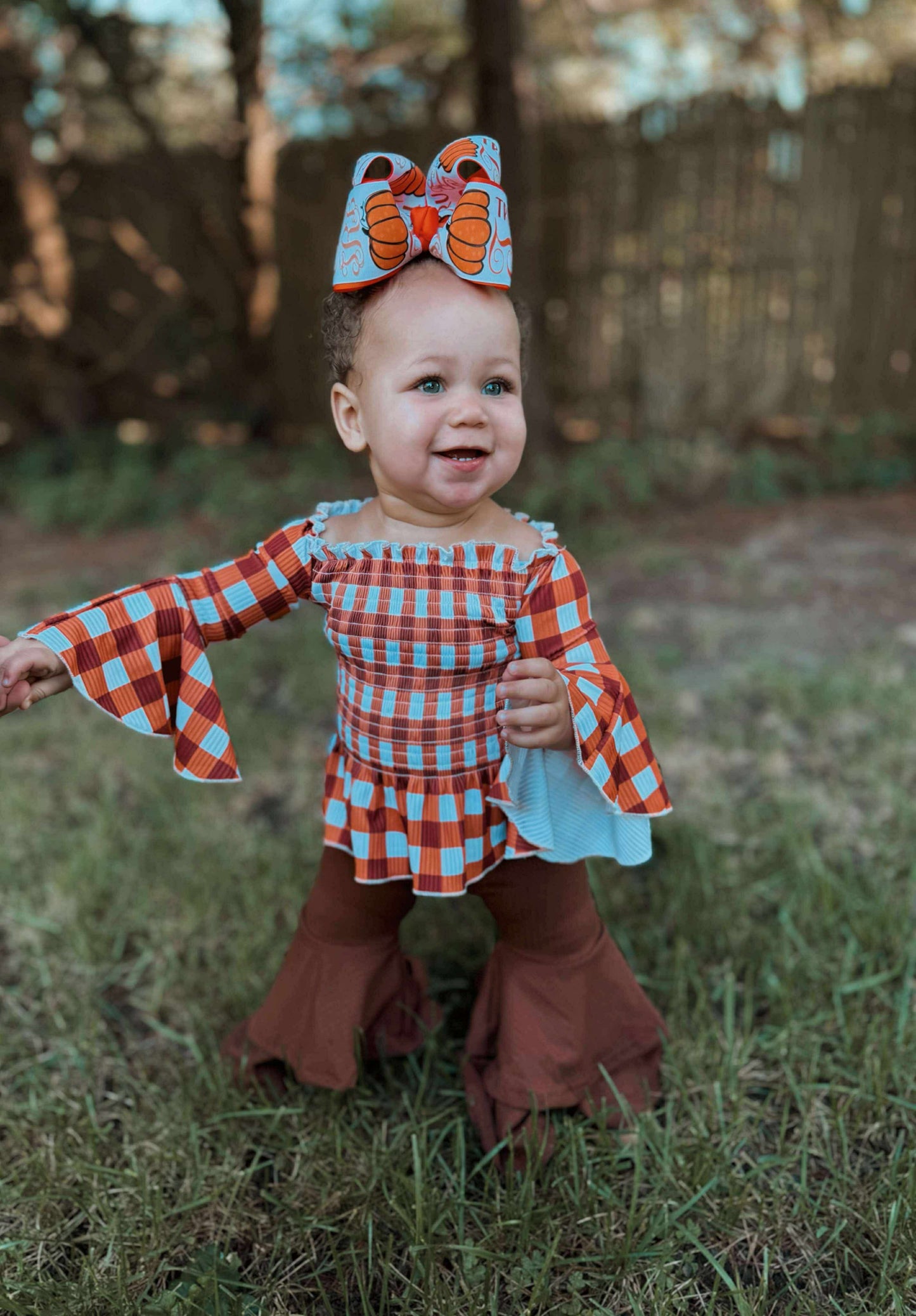 Chocolate Brown Double Bell Bottoms