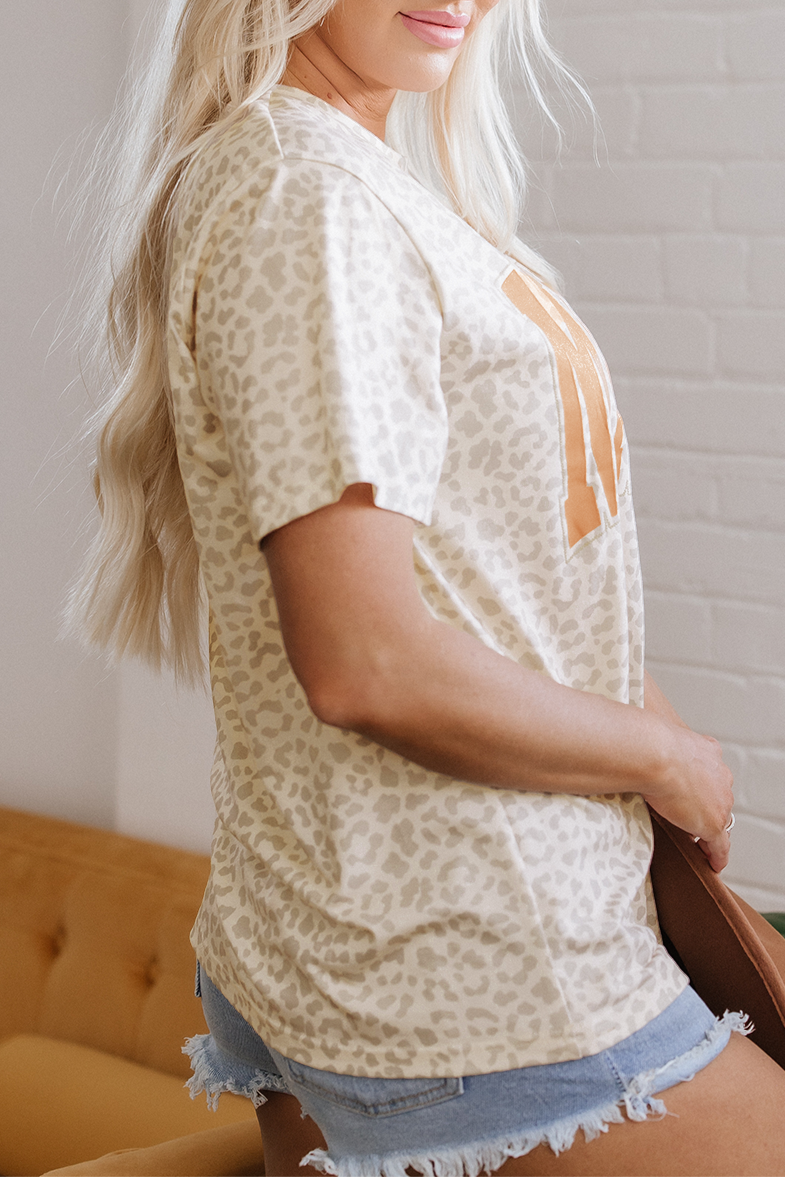 MAMA Leopard Short Sleeve Tee