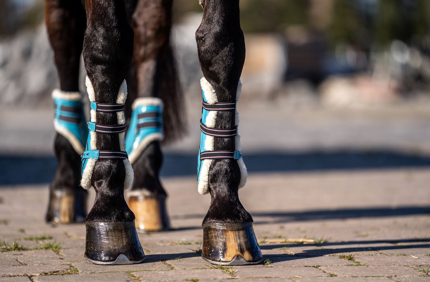 Alice Blue Open Front Boots