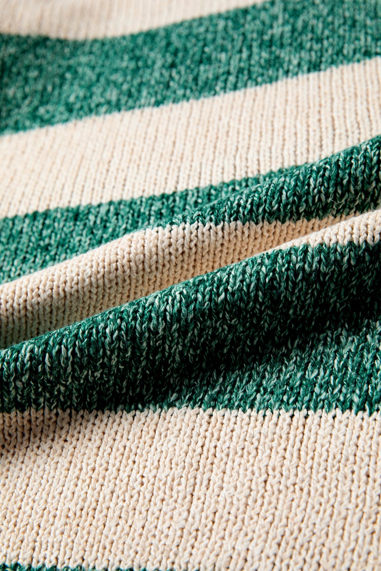Stripe Colorblock Drop Shoulder Pullover Sweater