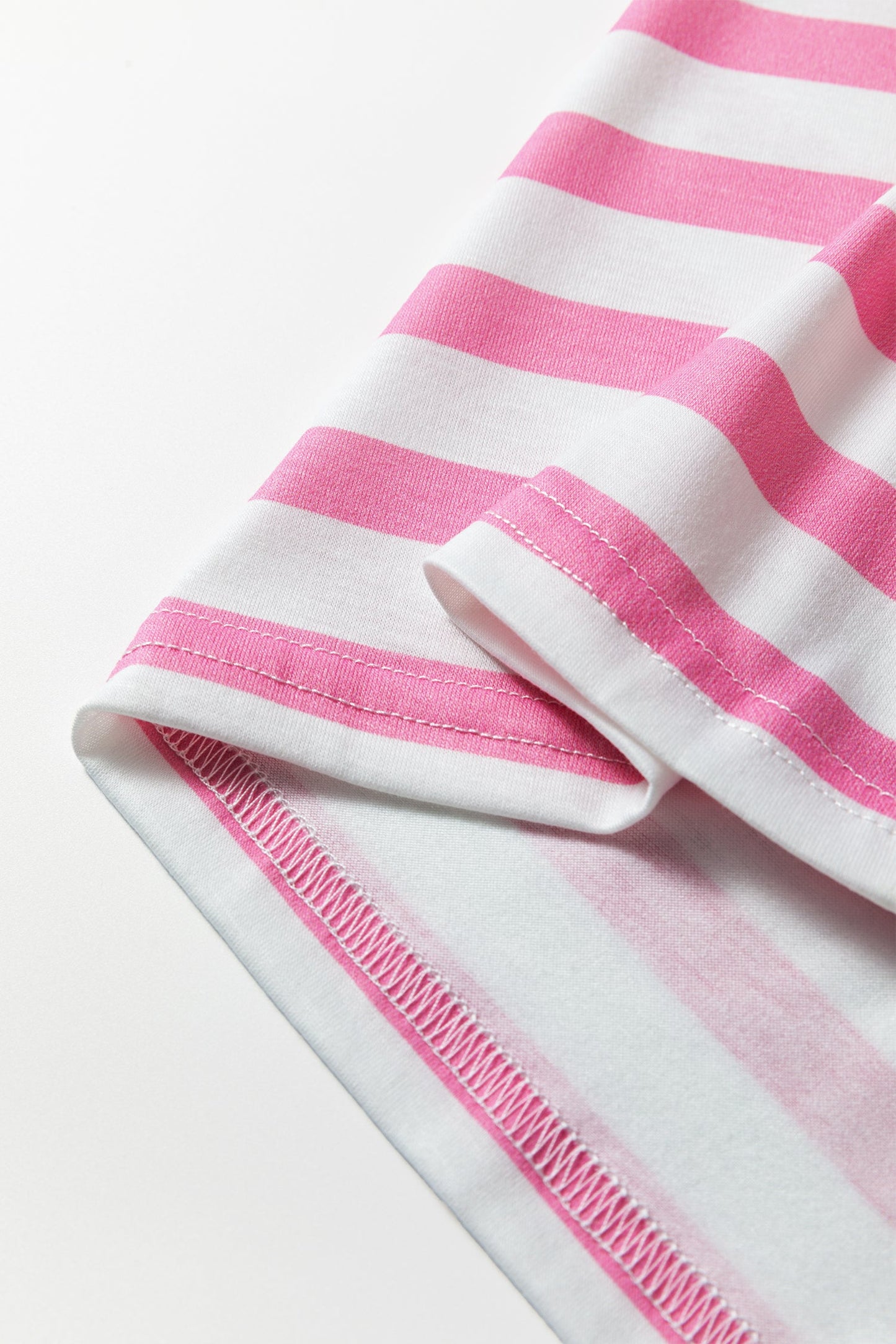 Stripe V-Neck Patch Pocket T-Shirt