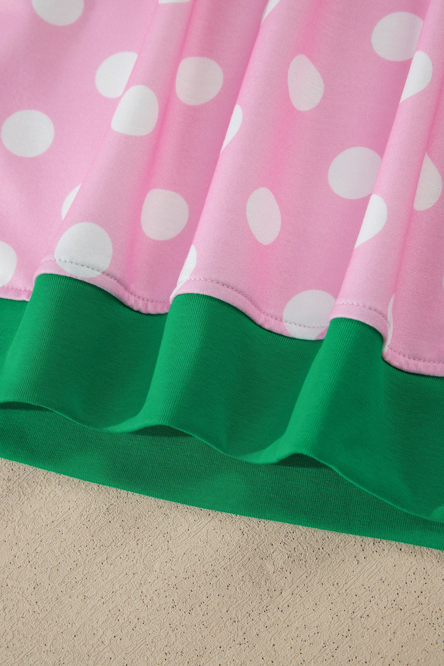 Polka Dot Contrast Trim Top & Short Set