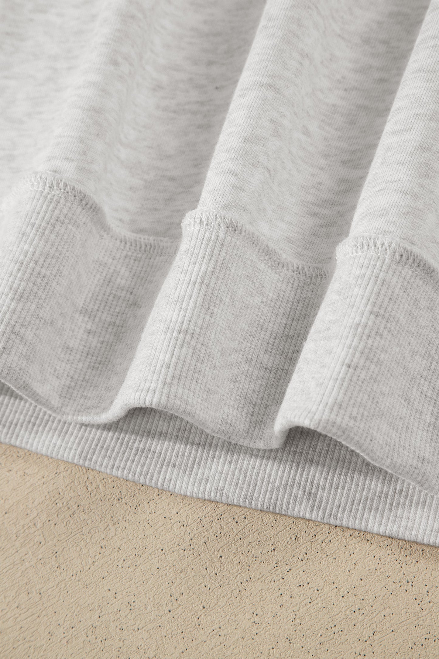 Solid Exposed Seam Mock Neck Tee