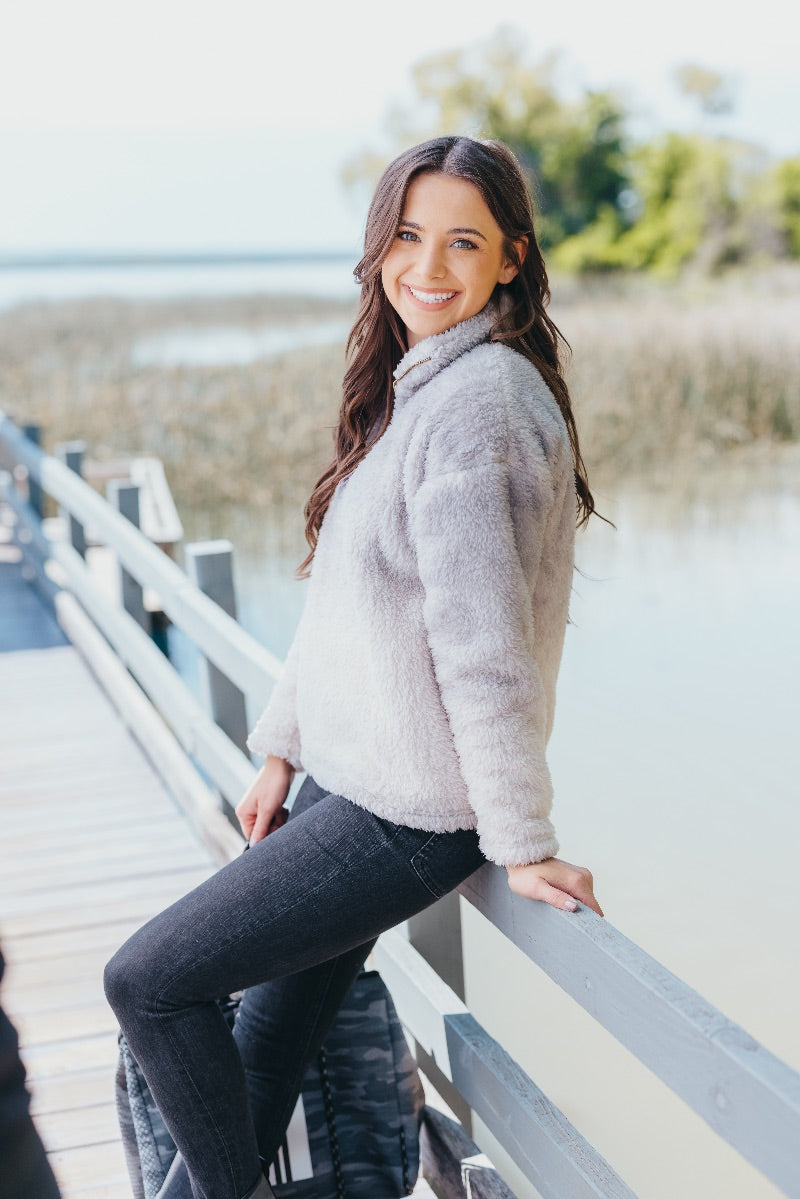 Ombre Pullover - Gray - F21 - Simply Southern