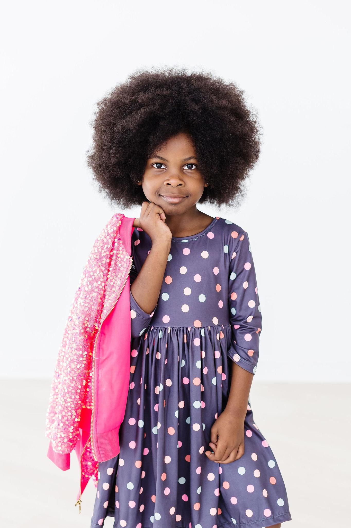 SALE City Girl 3/4 Sleeve Twirl Dress