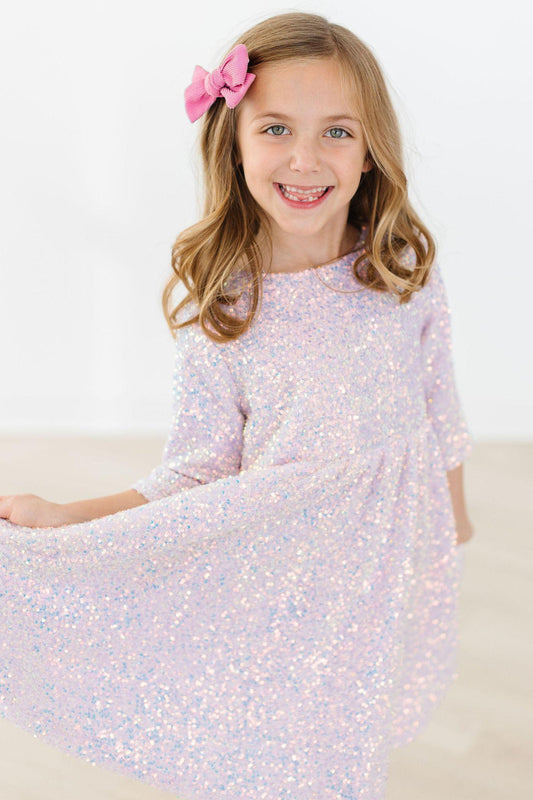 SALE Lavender Sequin Dress