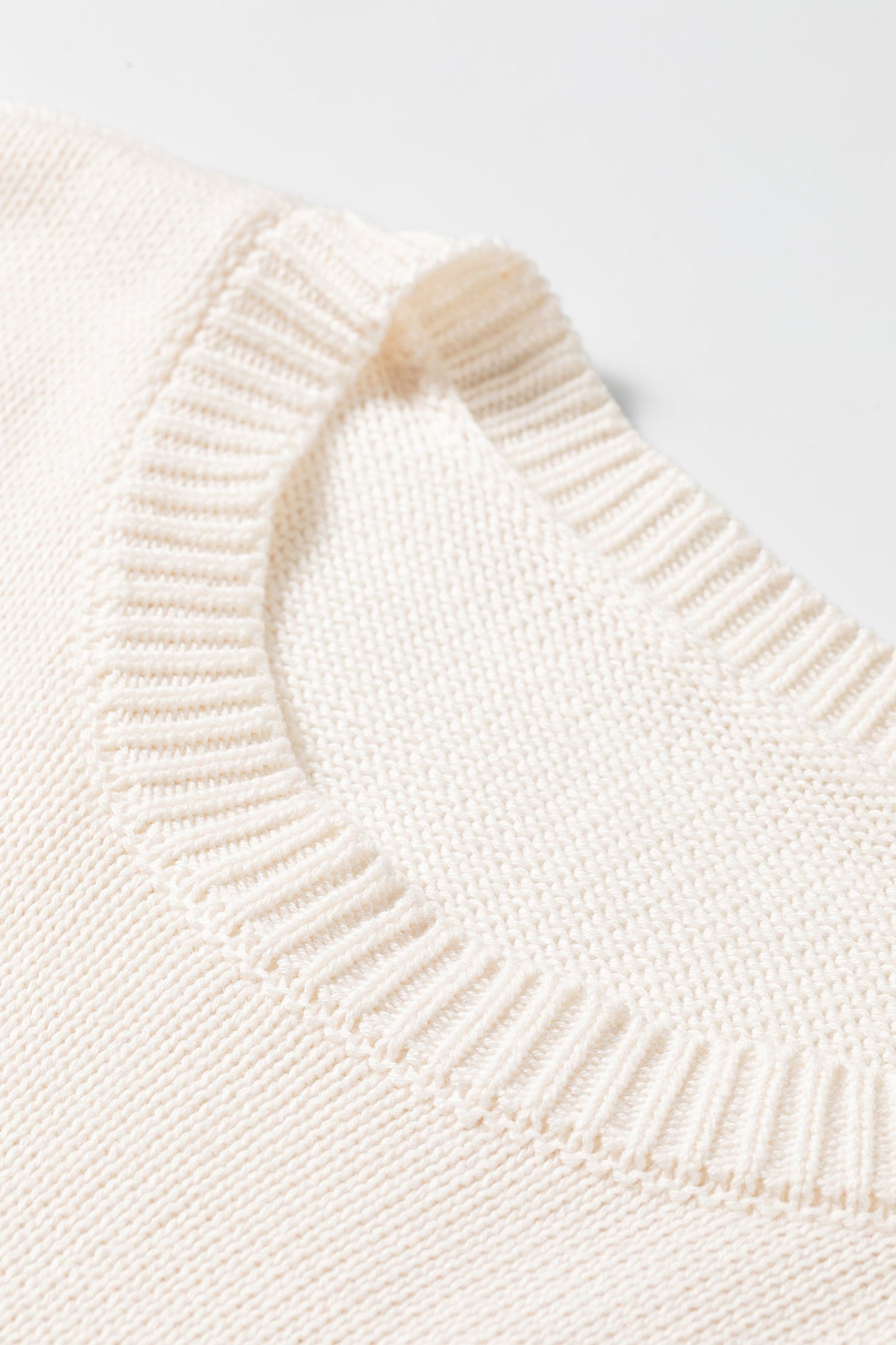 Football Drop Shoulder Knit Top Sweater
