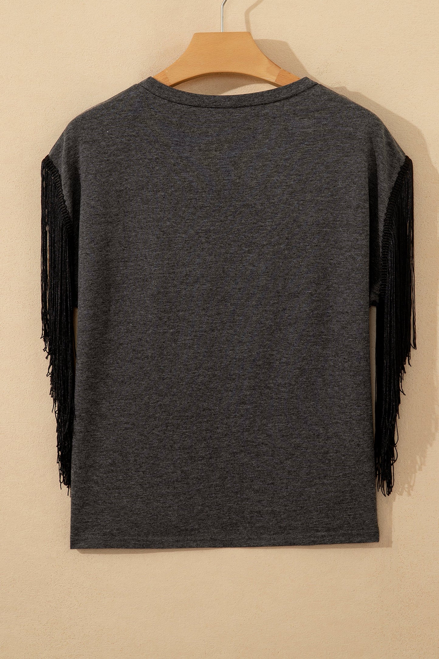 Western Yee Haw State of Mind Fringe Sleeve Tee