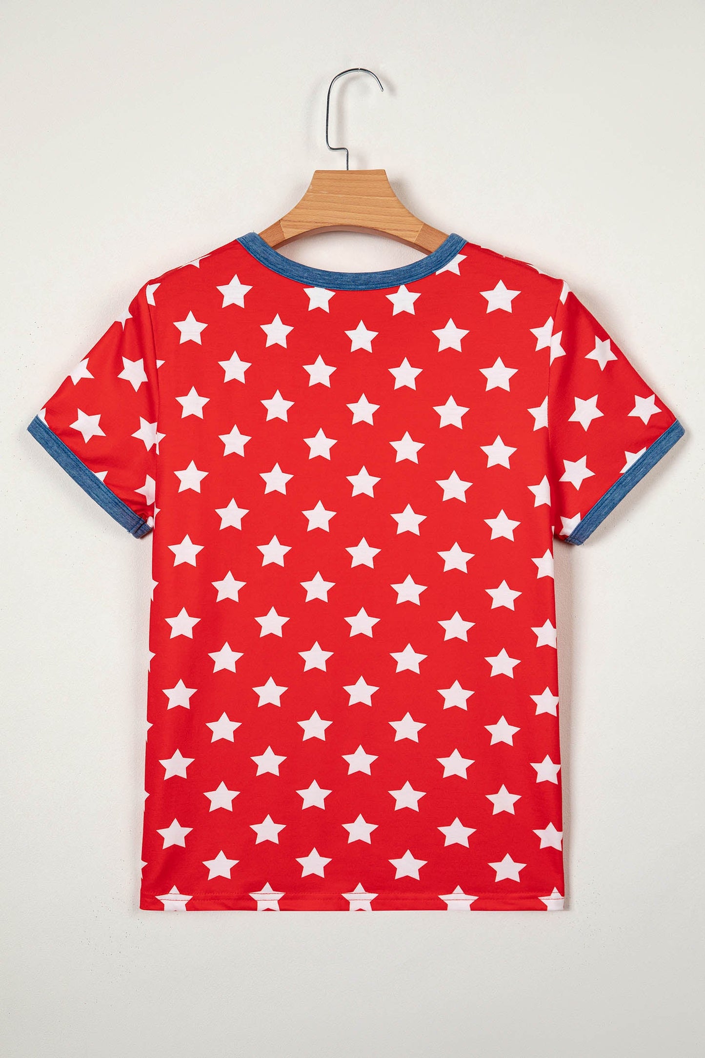 Americana Stars Colorblock Short Sleeve Top