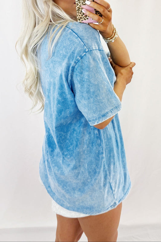 Mineral Wash Oversize Short Sleeve T-Shirt
