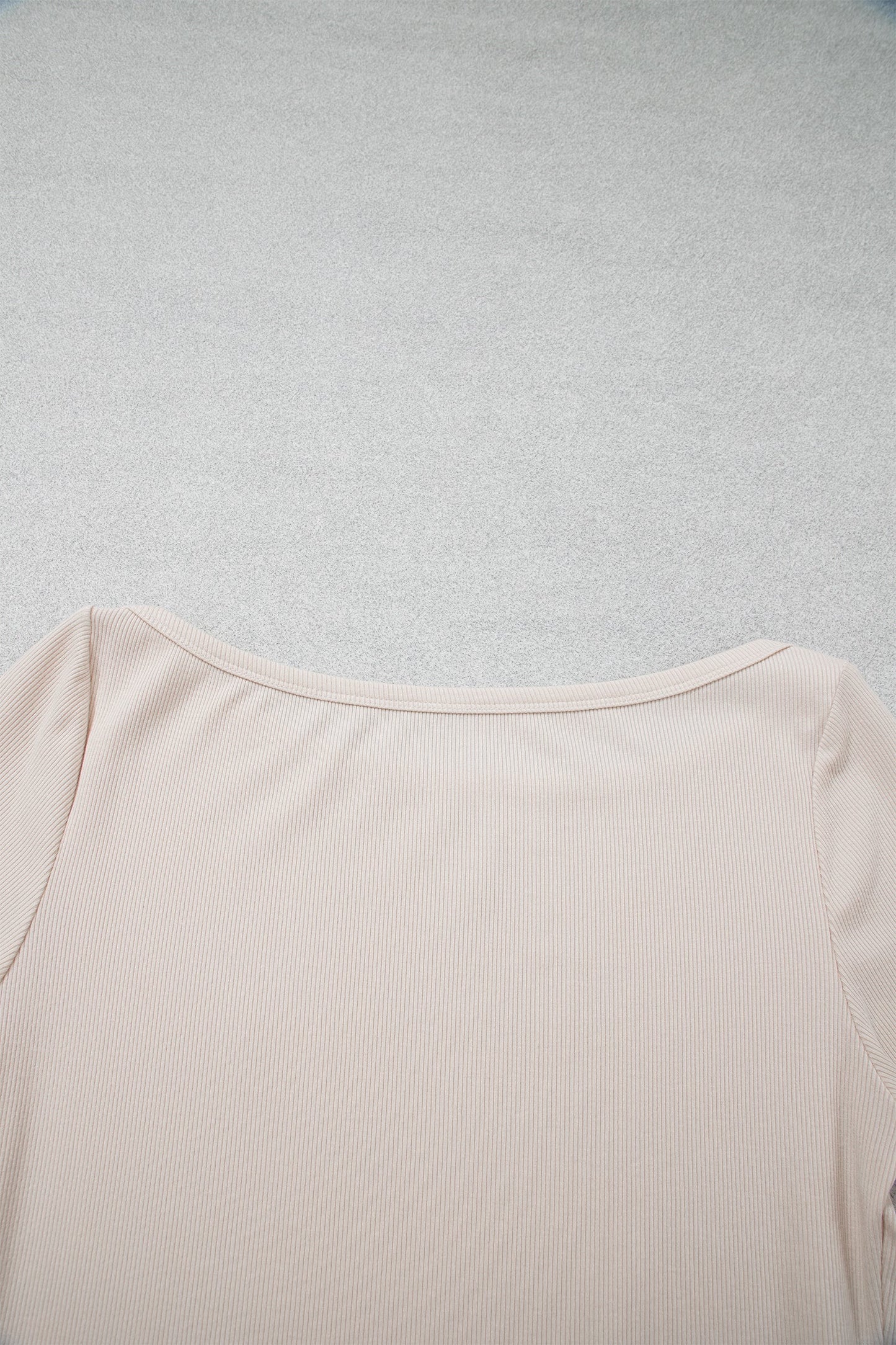 Lace Cuff Patchwork Round Neck Long Sleeve Top
