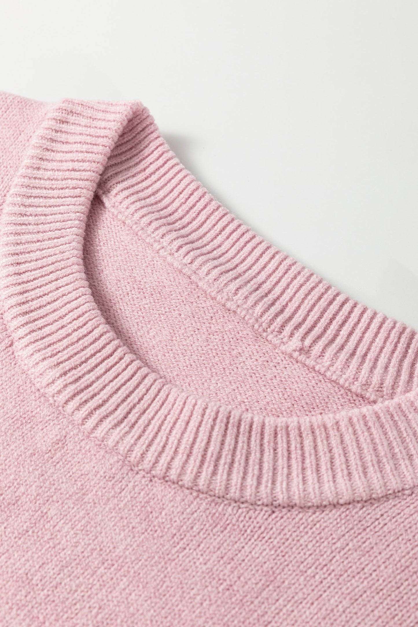 Corded Knit Love Script Graphic Baggy Sweater