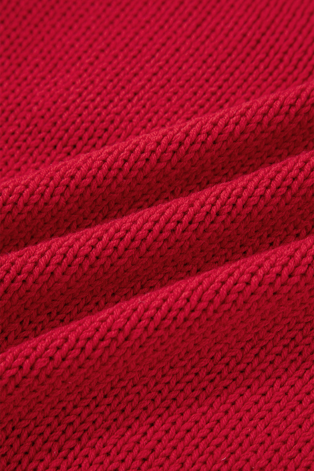 MERRY Colorblock Trim Drop Shoulder Sweater
