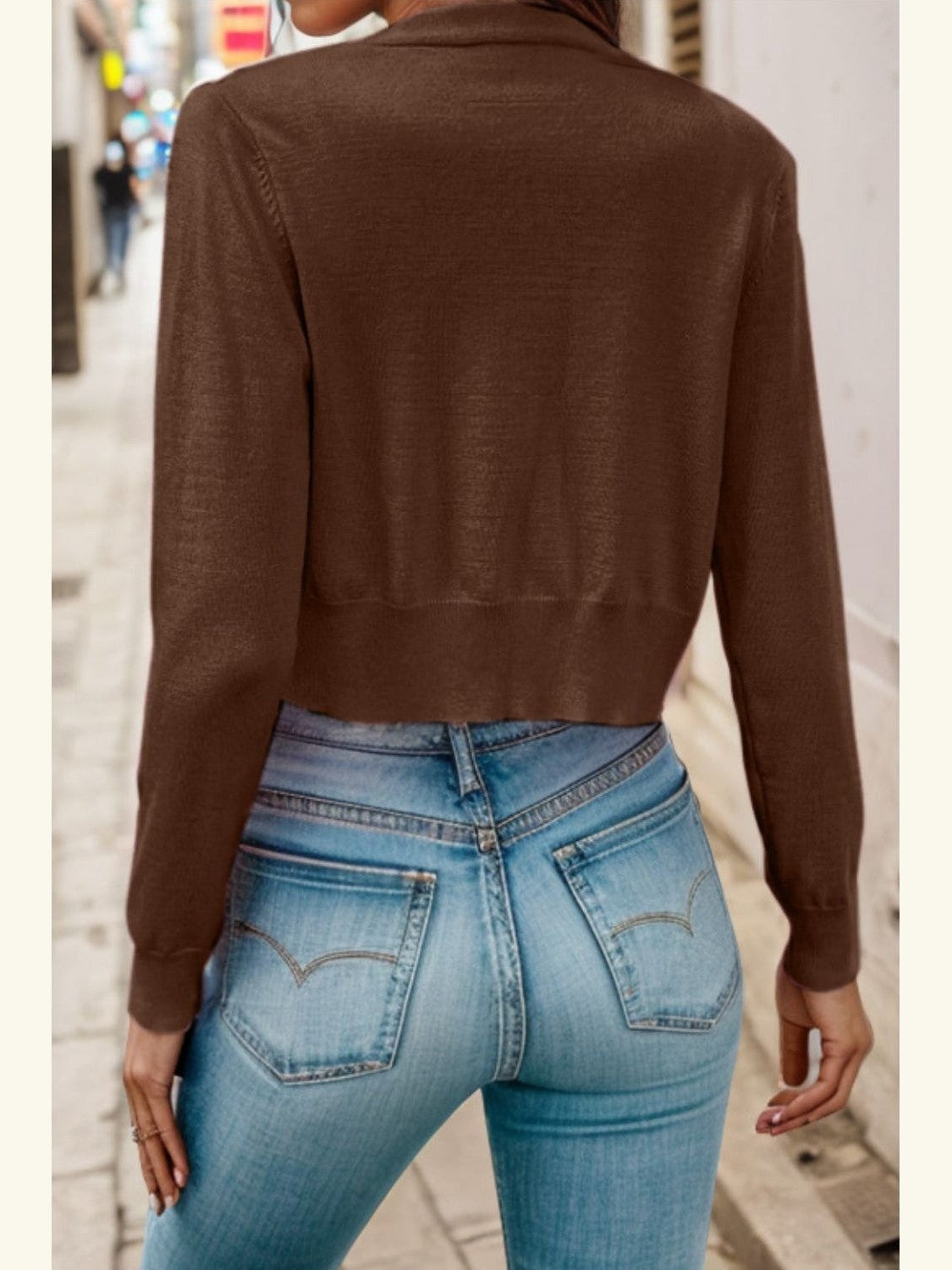 Women Button Up Long Sleeve Cardigan