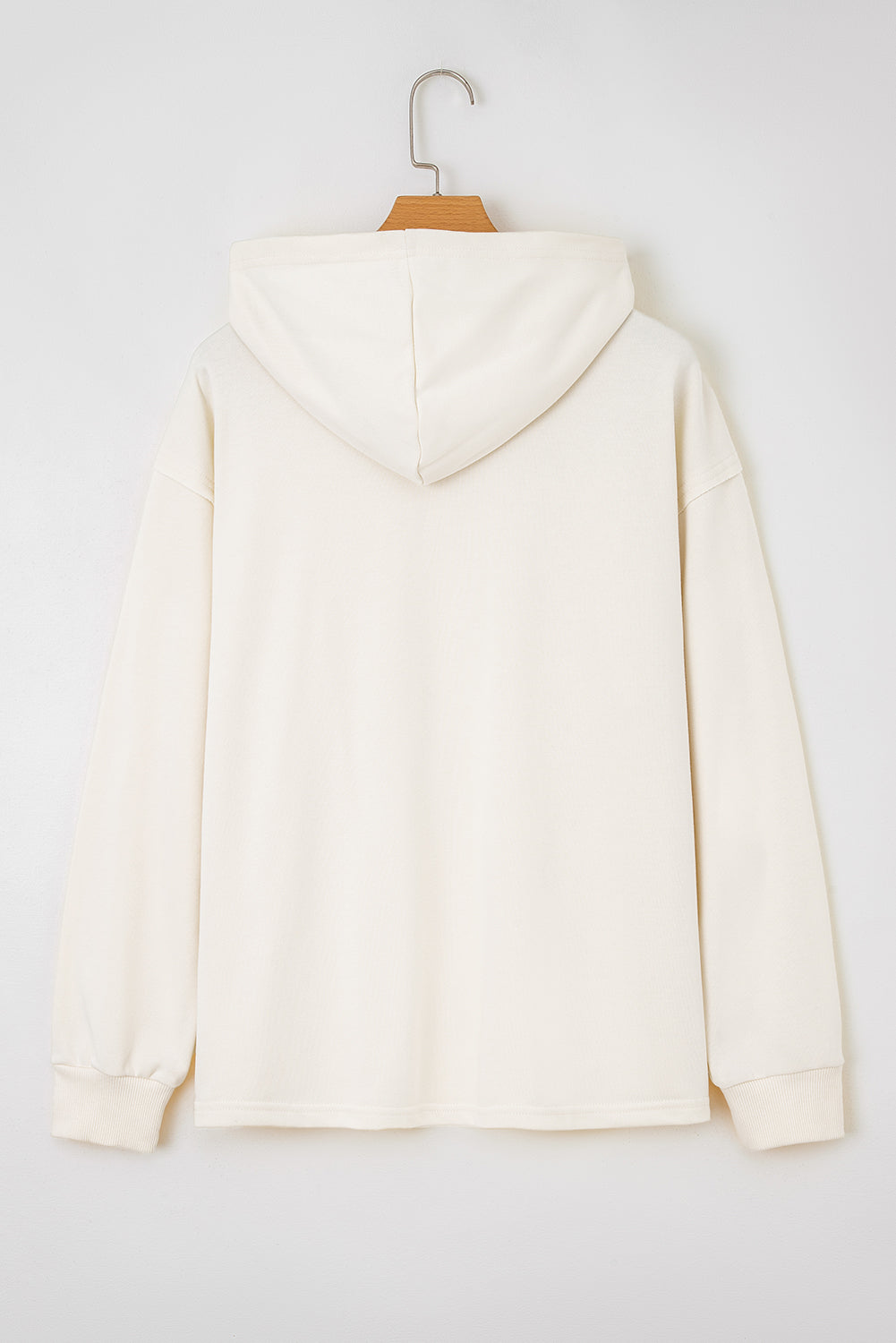 Solid Bow Long Sleeve Hoodie