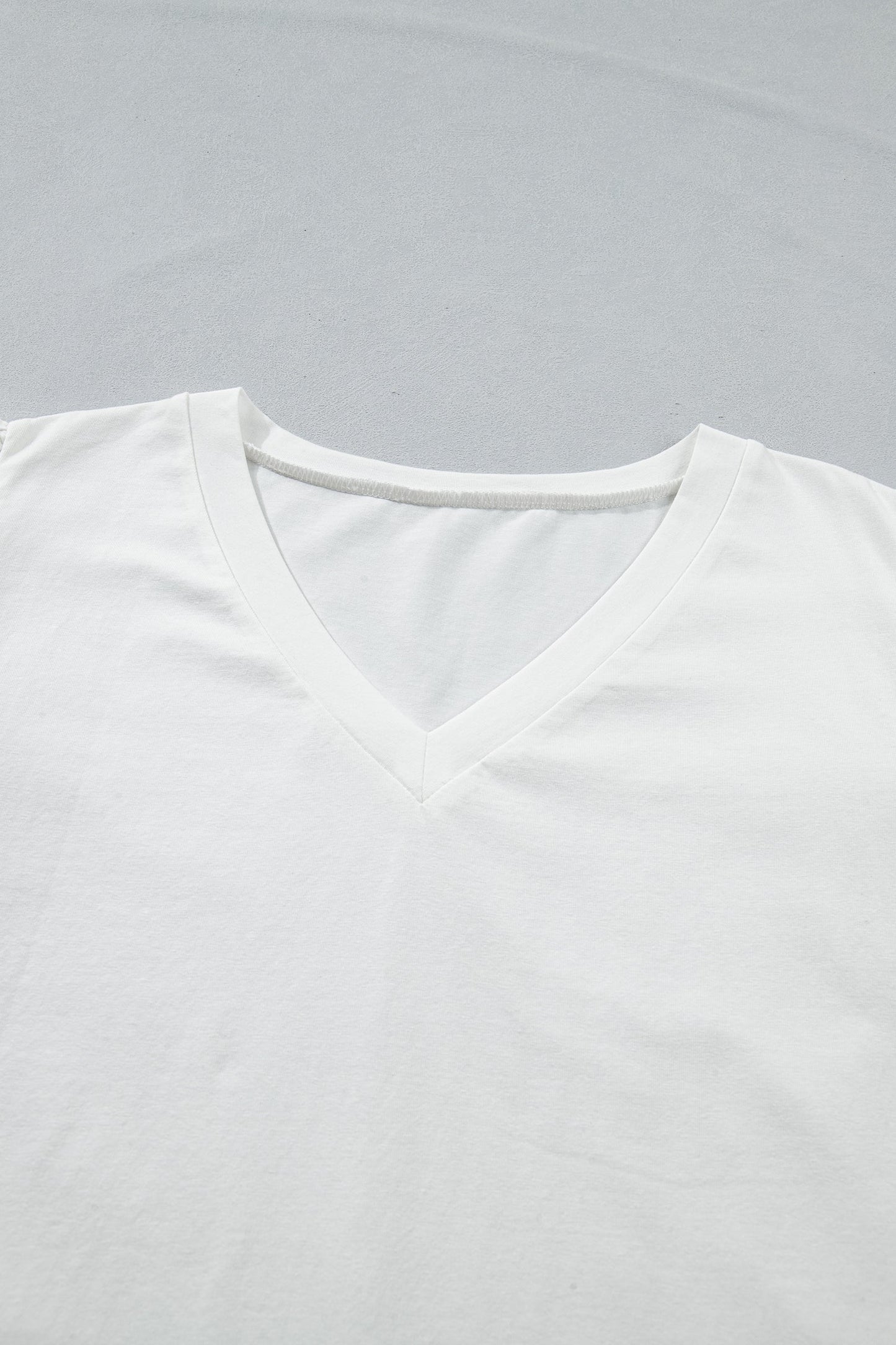 Plus Size Embroidered Eyelet Patchwork Short Sleeve Tee