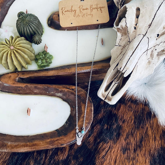 Western Horse Head Pendant Necklace