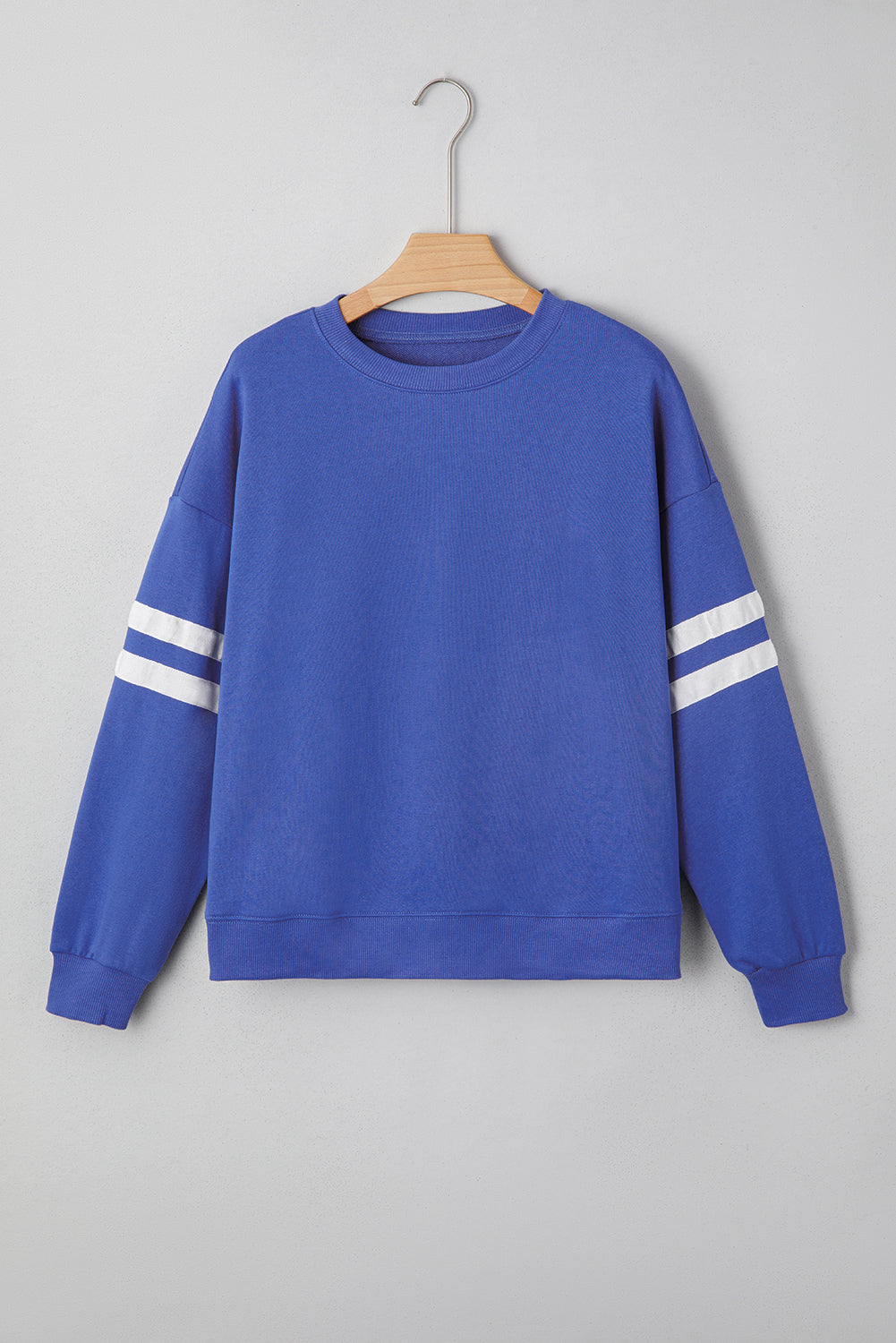 Varsity Stripe Drop Shoulder Sweatshirt