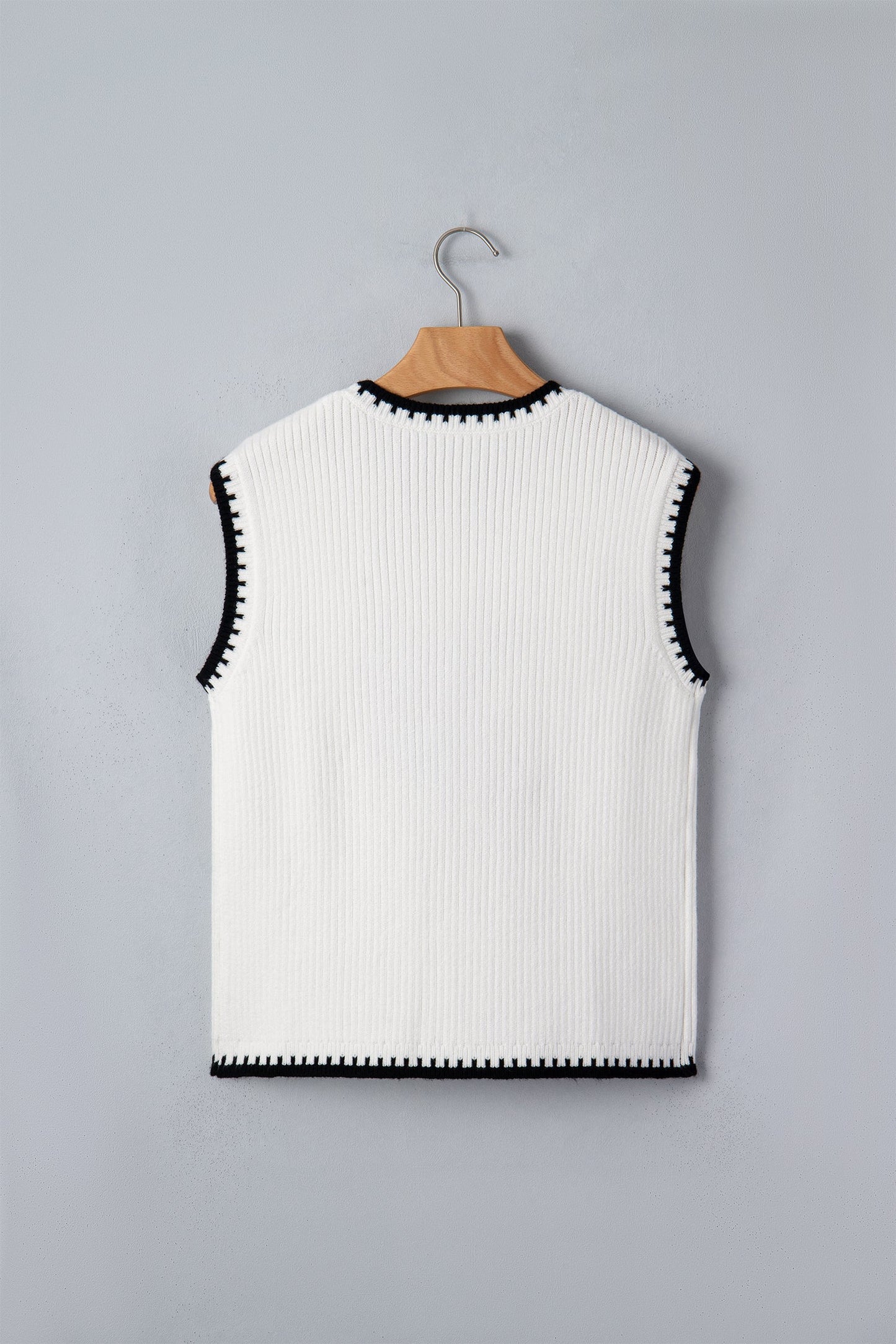 Western Rodeo Cowboy Contrast Trim Sweater Top
