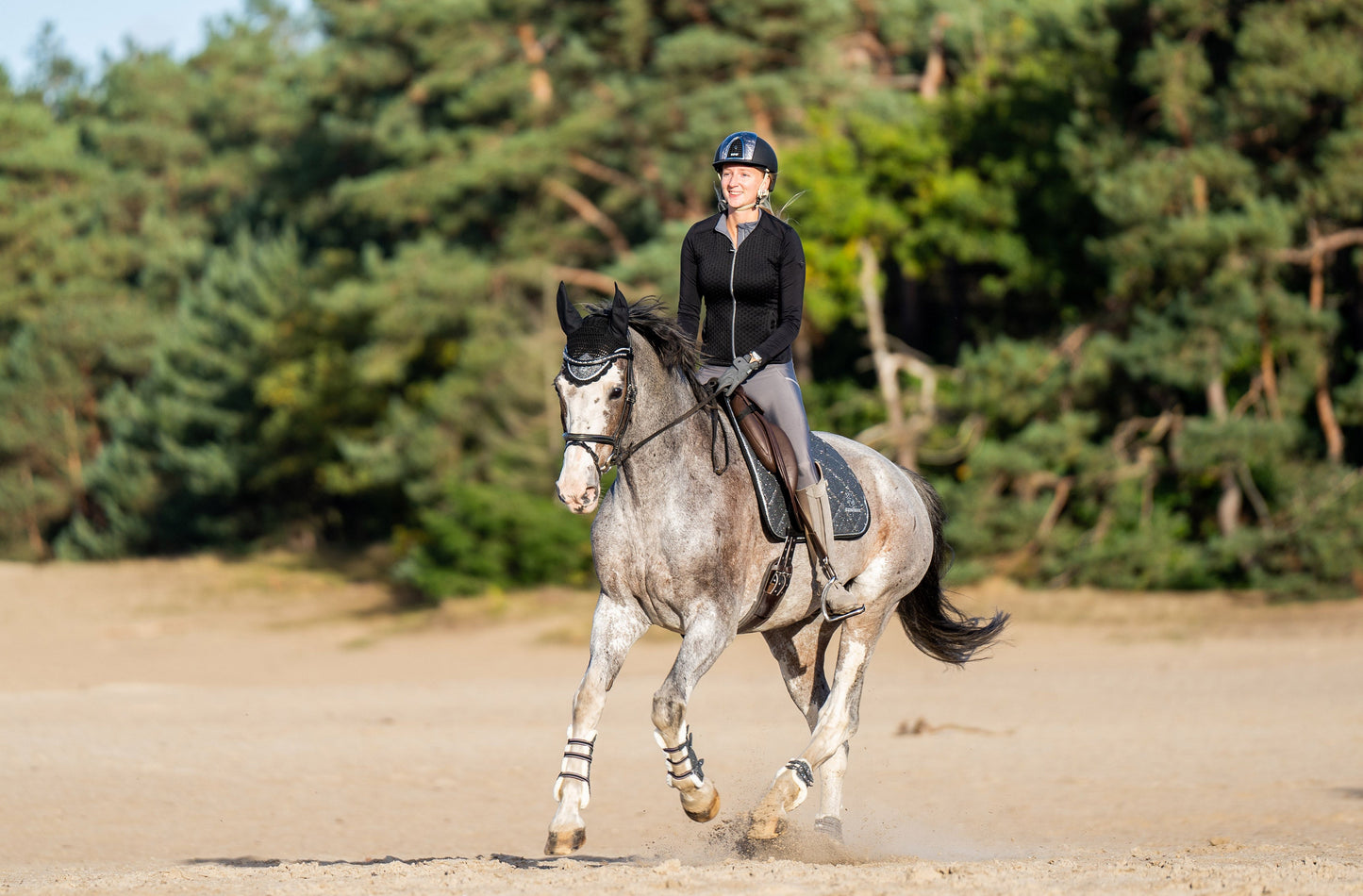 Stardust Grey Saddle Pad Set