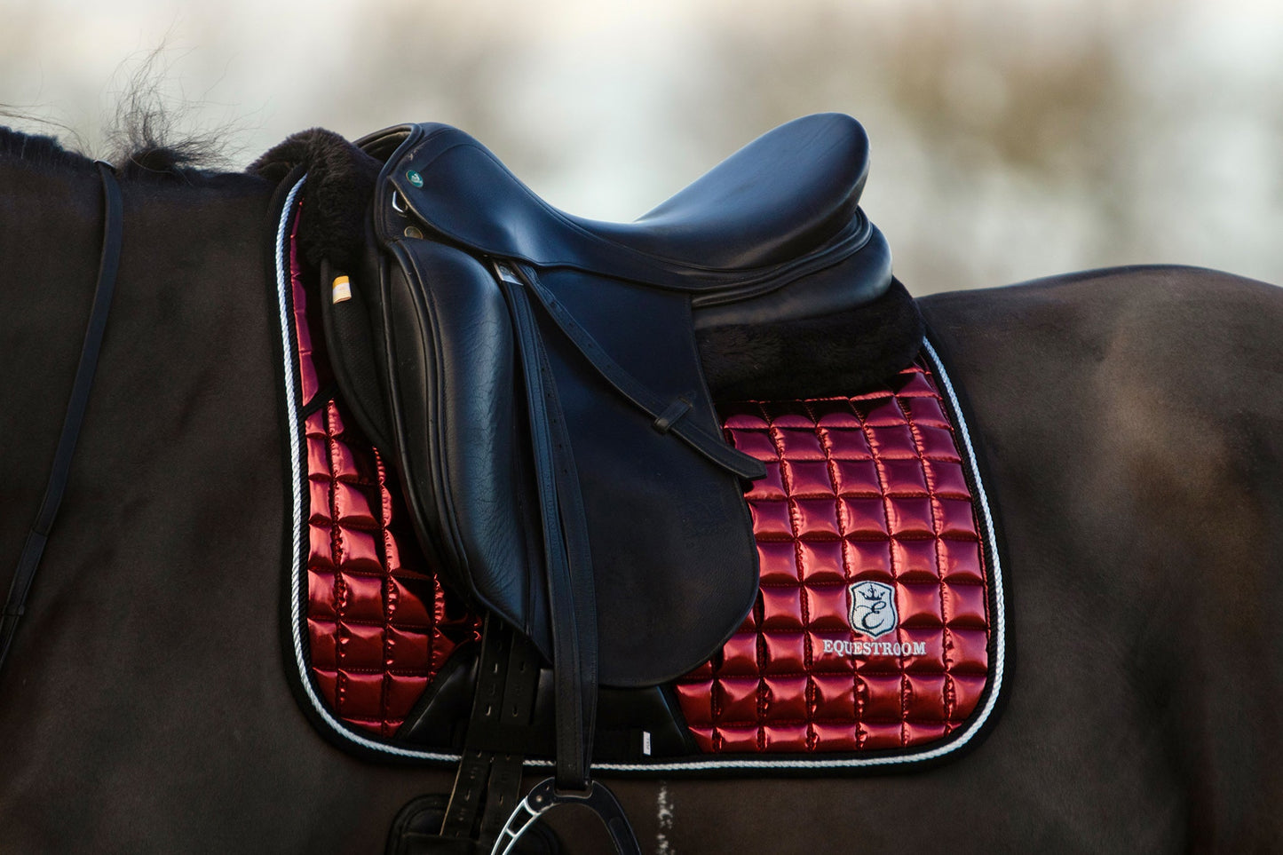 Electric Red Saddle Pad Set
