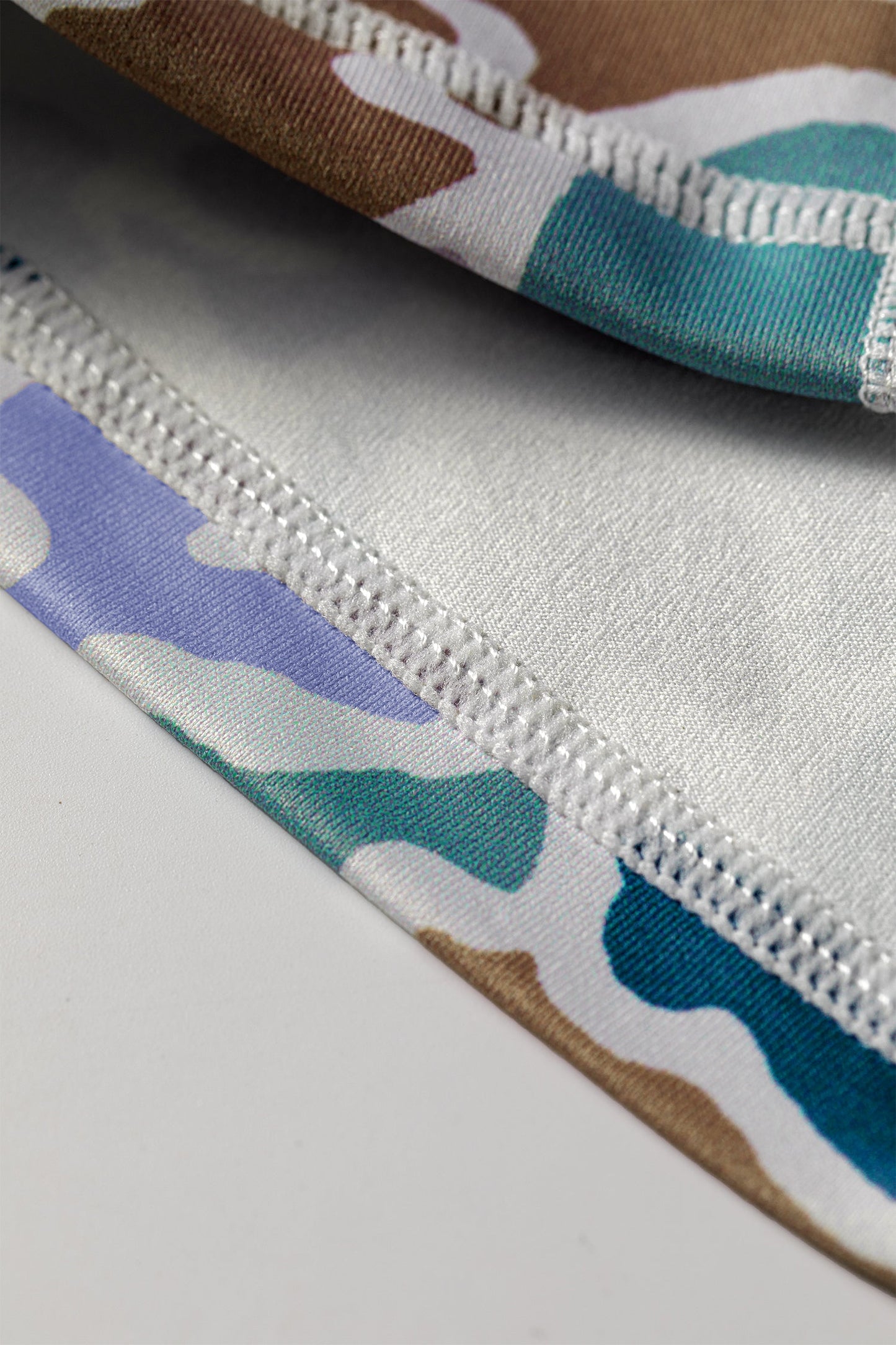 Abstract Camo Side Pocket Biker Shorts