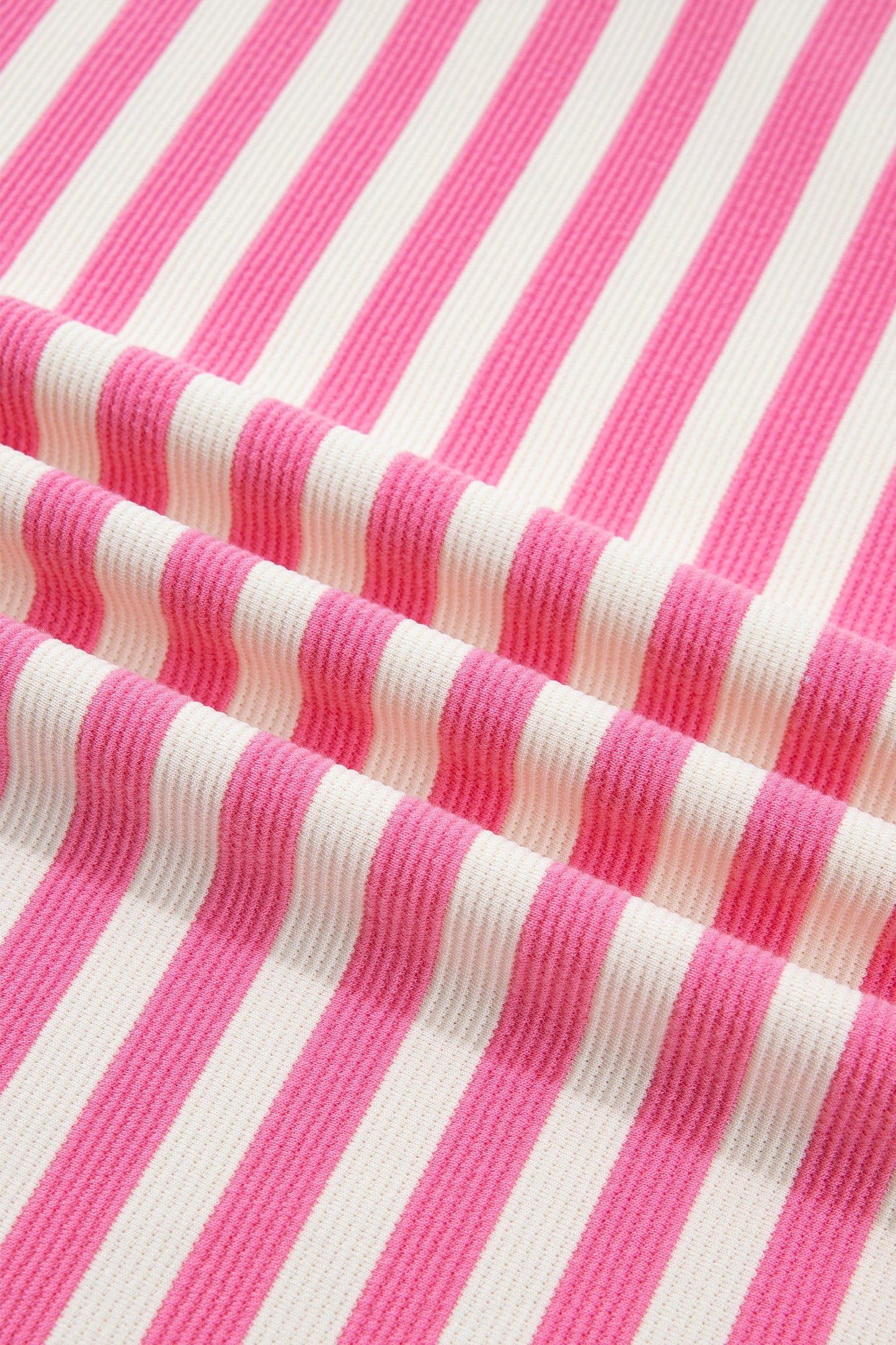 Stripe Contrast Patchwork Short Sleeve Tee