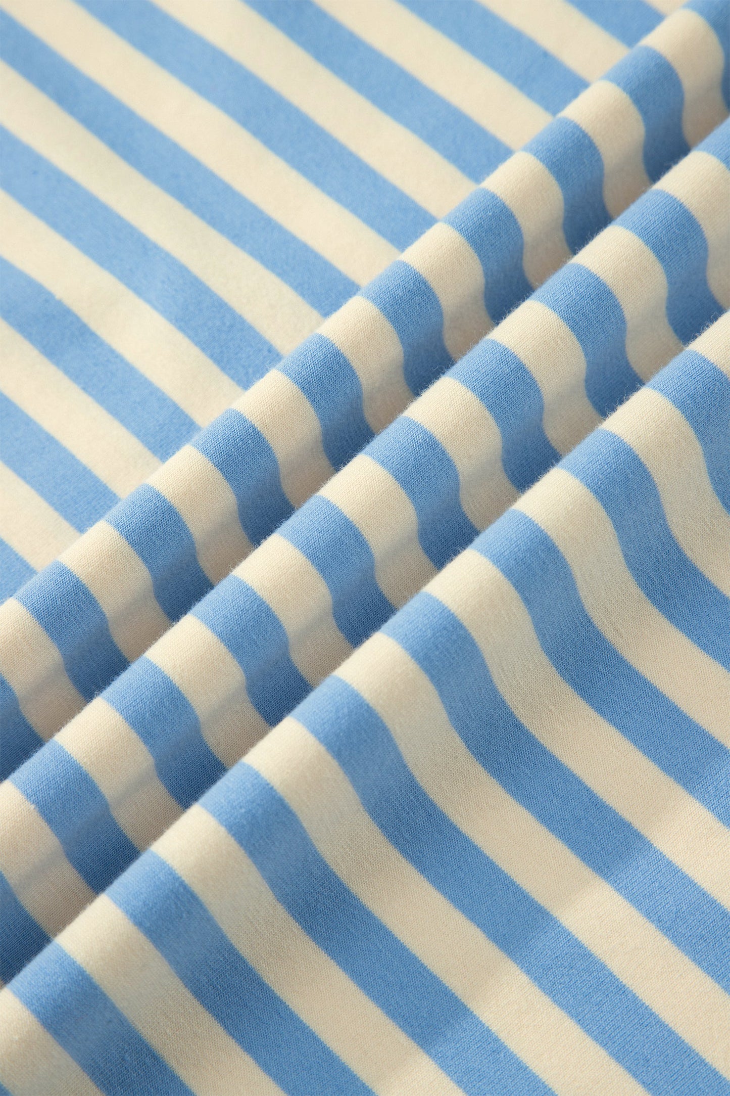 Plus Size Stripe Contrast Trim Short Sleeve Tee