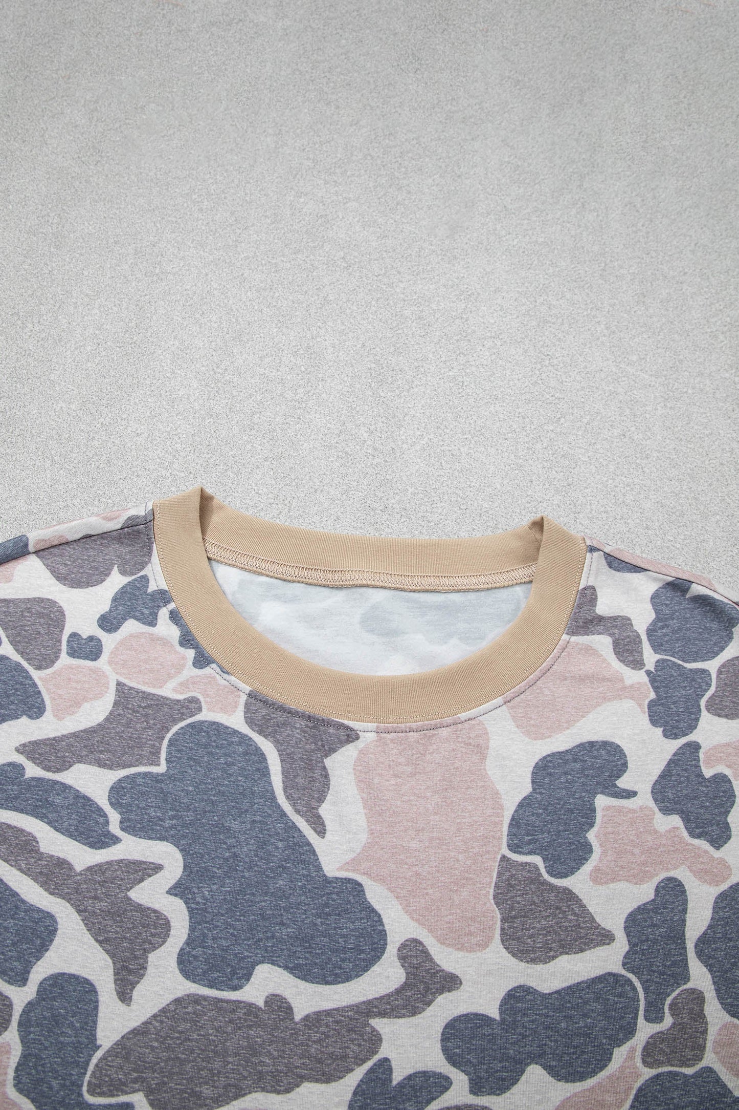 Retro Camo Colorblock Top & Trim Skort Set