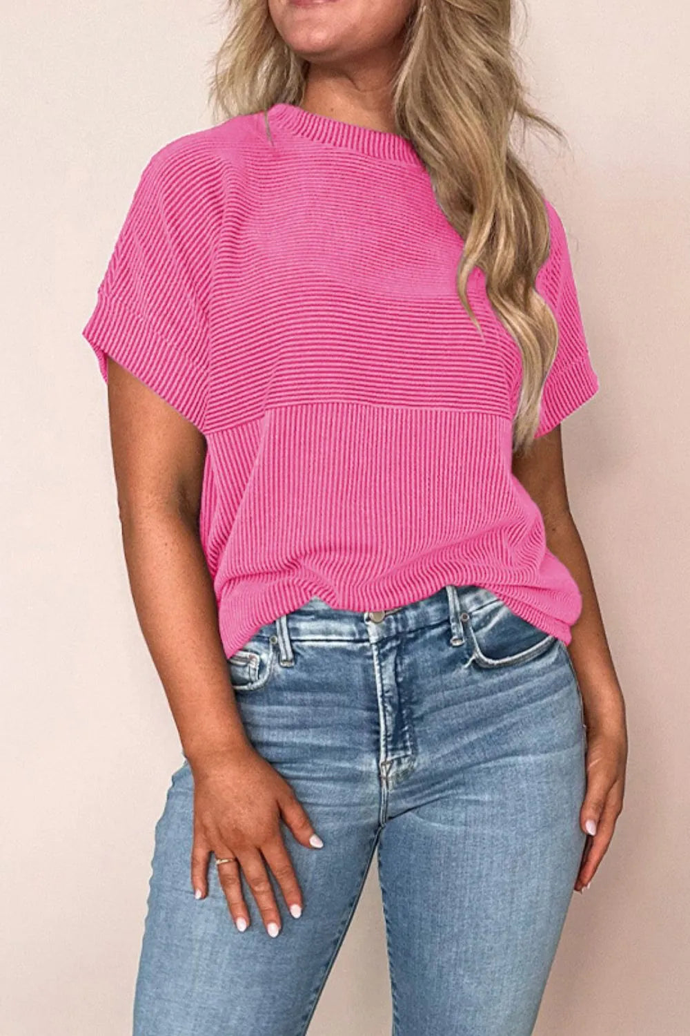 Mock Neck Short Sleeve T-Shirt