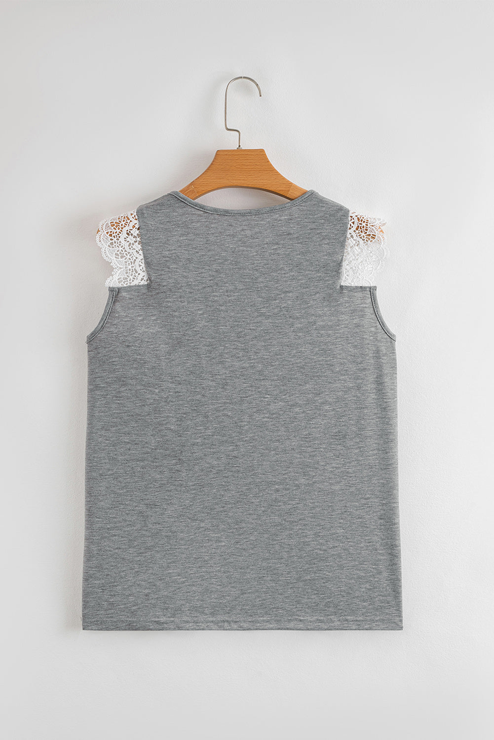 Lace Patchwork V-Neck Tank Top