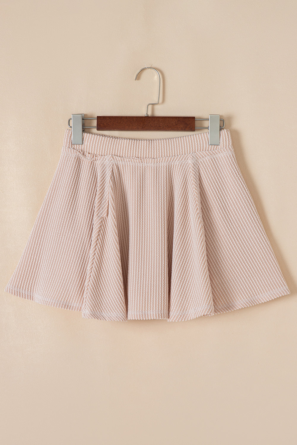 Corded Top and Ruffle Mini Skirt Set
