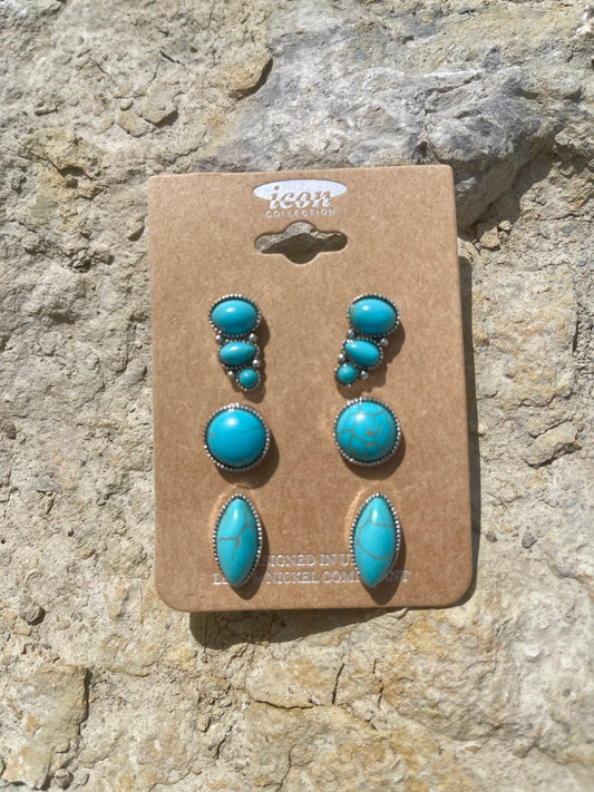 Turquoise Stud Earrings