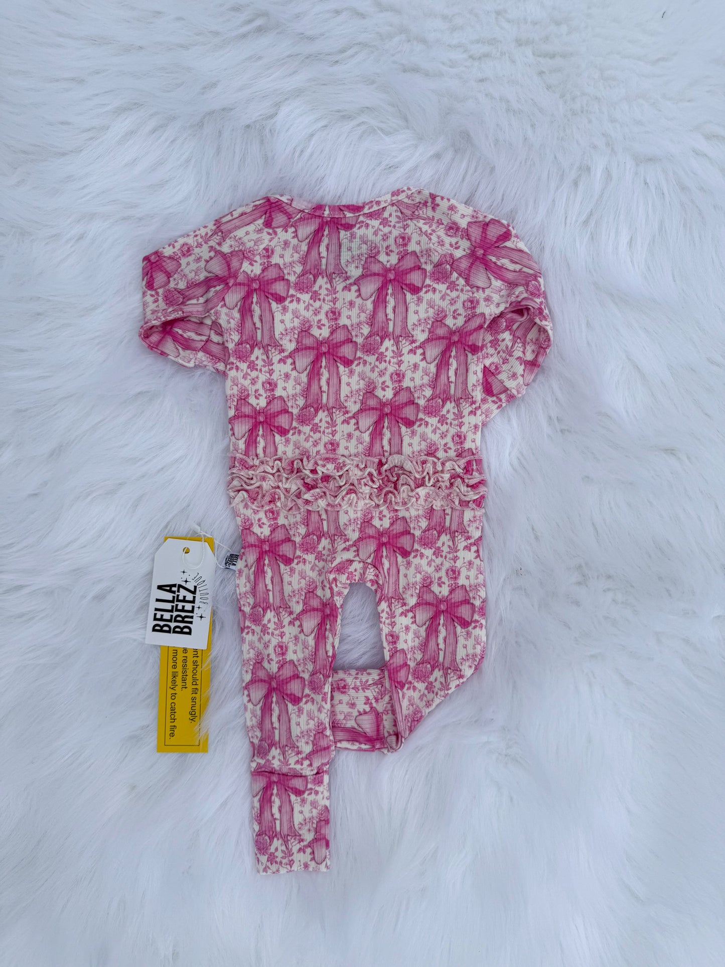 Blooming Bows Ruffled Bamboo Sleeper