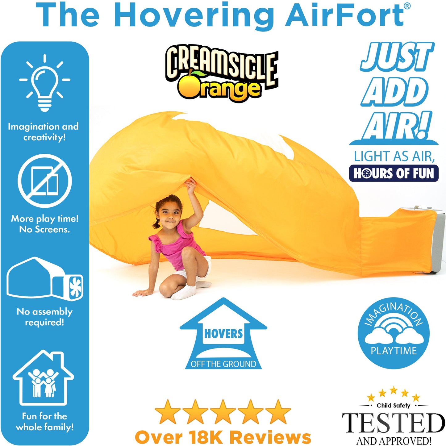 The Original AirFort - Creamsicle Orange