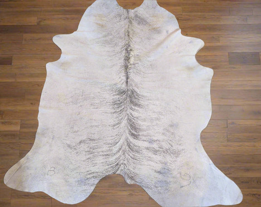 "Ash" Full Cowhide Silver Brindle