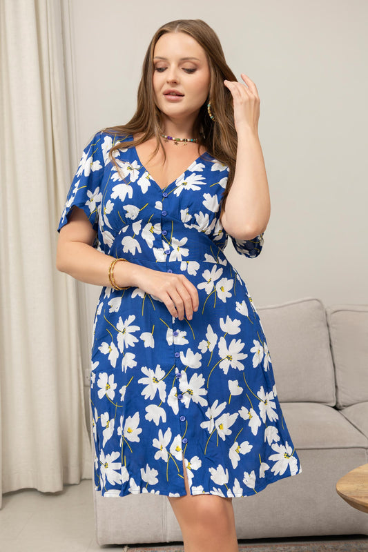 Sophia's Garden Dress In Blue