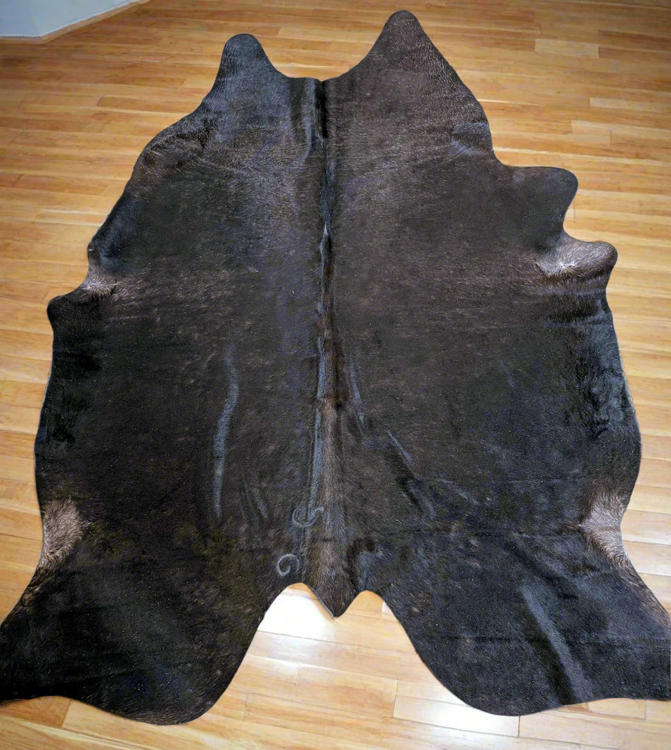 #22 Genuine Black Branded Cowhide