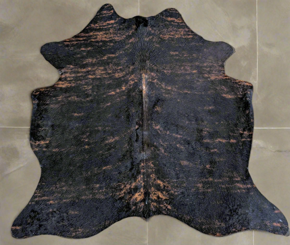 "Bungle" Full Cowhide - Dark Brindle