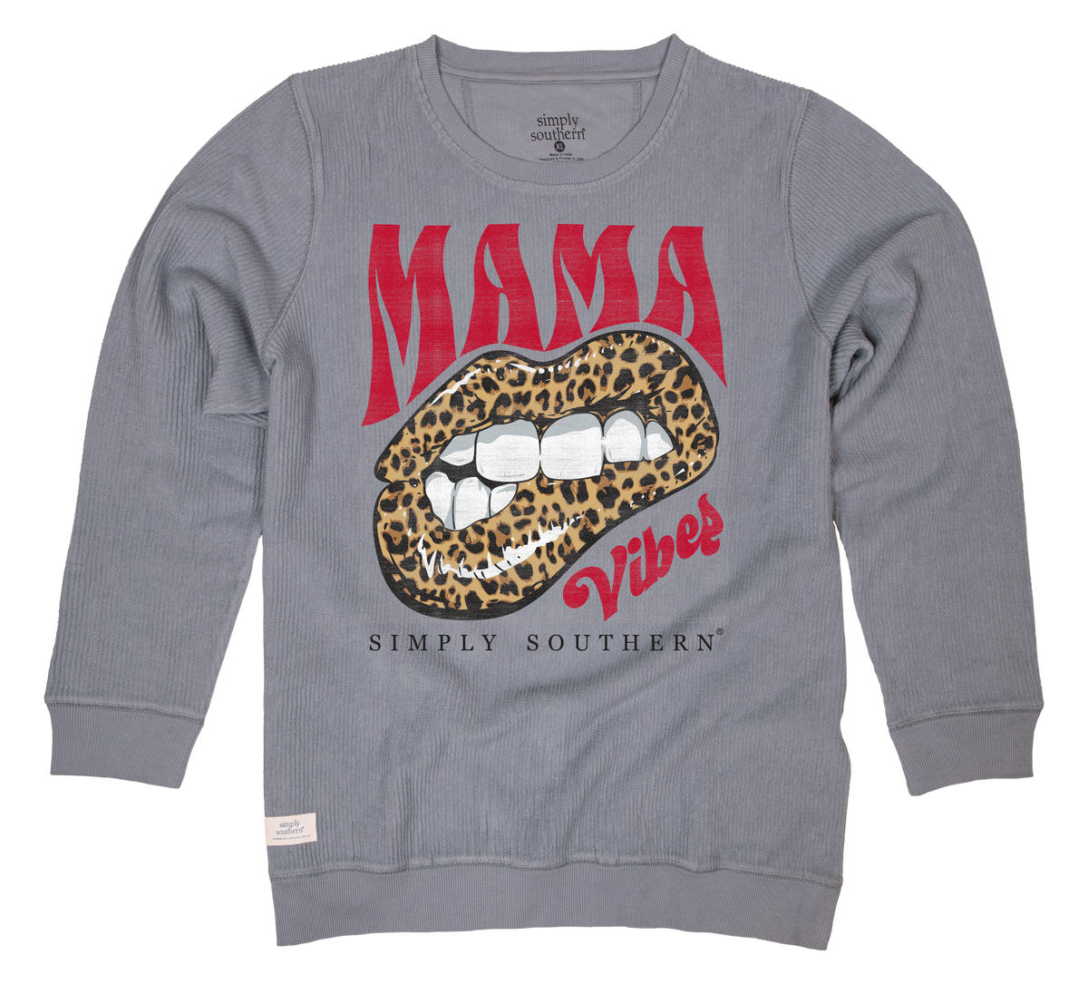 Mama Vibes - Lips - SS - F21 - Adult Crew